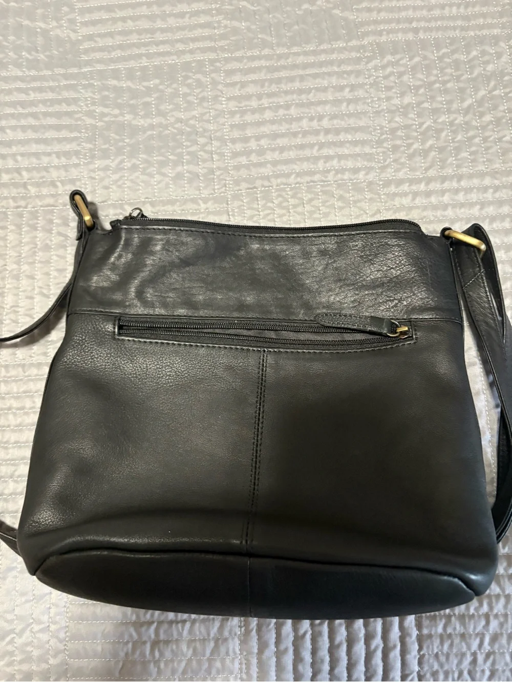 Classic Black Leather Crossbody Bag – Great American Leather Works